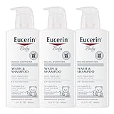 Product Image of the Eucerin Baby Wash & Shampoo - 2 in 1 Tear Free Formula, Hypoallergenic &...