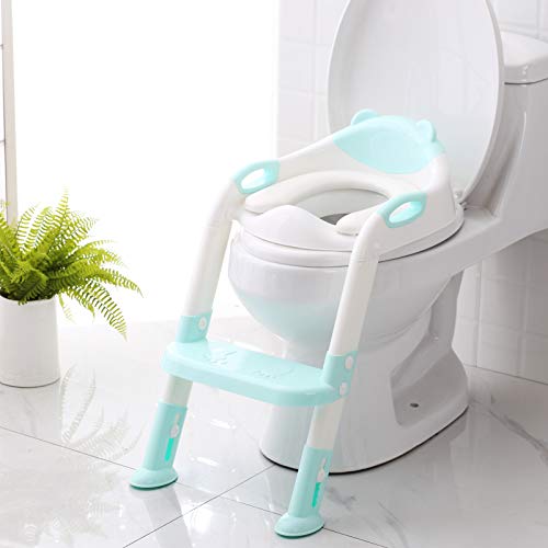 Product Image of the Toilet Potty Training Seat with Step Stool Ladder,SKYROKU Potty Training Toilet...