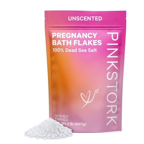 Product Image of the Pink Stork Pregnancy Bath Flakes: Magnesium Bath Salts for Pregnant Women, Dead...