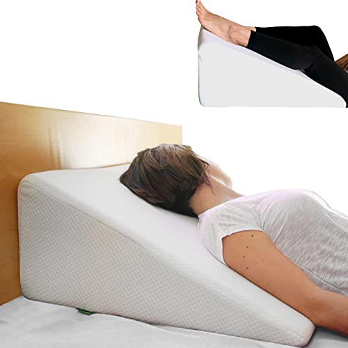 Product Image of the Cushy Form Wedge Pillows for Sleeping - Triangle Memory Foam Bed Support Rest...