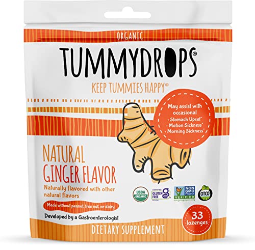 Product Image of the USDA Organic Natural Ginger Tummydrops, Bag of 33 Drops