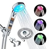 Product Image of the KAIREY Led Shower Head 7 Color Light Change Automatically Handheld Showerhead...