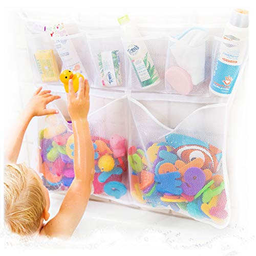 Product Image of the Tub Cubby Original Bath Toy Storage - Hanging Bath Toy Holder, with Suction &...