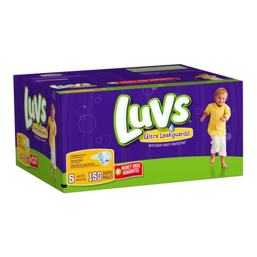 Product Image of the Luvs With Ultra Leakguards Size 5 Diapers 150 Count