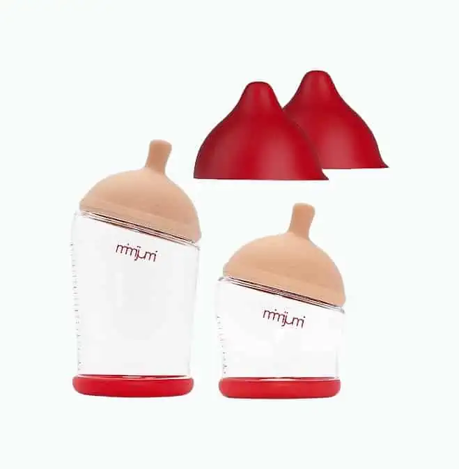 Product Image of the mimijumi Baby Bottle Starter Set (6 pcs.) Anti-Colic Baby Bottles for Breastfed...