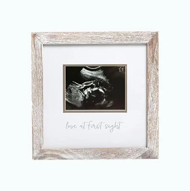 Product Image of the Pearhead Rustic Sonogram Photo Frame